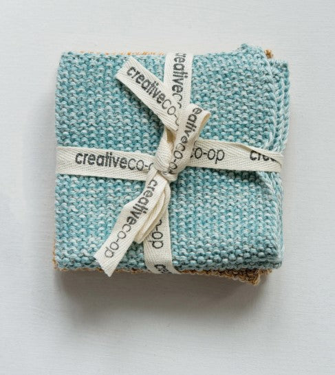 Square Knit Dish Cloth Set