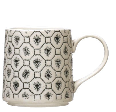 Ceramic Hand-Stamped Mugs
